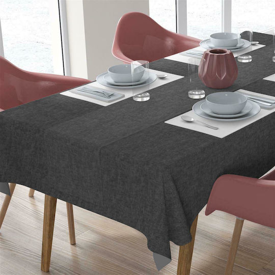 Dimcol Set 2Stück Panama Fleckabweisend Dunkelgrau 140x140cm