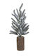 Christmas Decorative Snowy Wood Tree 44cm Green