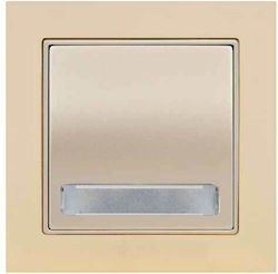 Mutlusan Elitra Plus Knopf Glocke in Beige Farb...