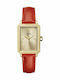 Cluse Fluette Women's Watch with Red Leather Strap