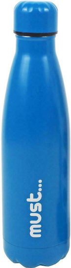 Must Team Flasche Thermosflasche Rostfreier Stahl BPA Frei 500ml Blau