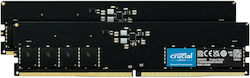 Crucial 64GB DDR5 RAM with 2 Modules (2x32GB) and 4800 Speed for Desktop