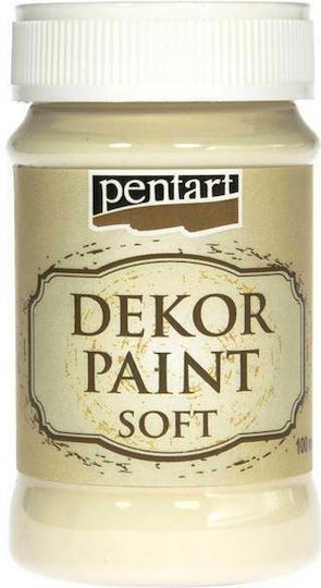 Pentart Dekor Paint Soft Kreidefarbe Ecru 100ml 21637
