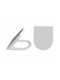 Soncera Plastic Soft Close Toilet Seat White Diva 44.6cm