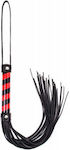 Angel Touch Leather Whip Black / Red