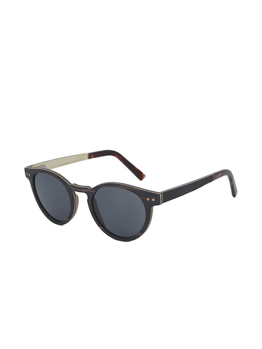 Polareye PM199 Men's Sunglasses with Wooden Frame C2