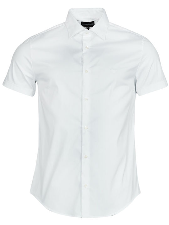 Emporio Armani Cu mânecă scurtă Cămașă Alb