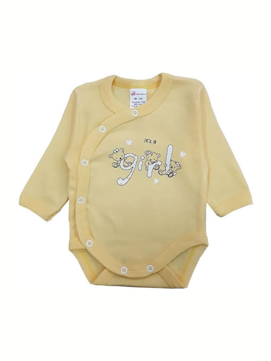 Beboulino Baby Bodysuit Set Long-Sleeved Yellow