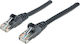 Intellinet U/UTP Cat.6 (Gigabit) Καλώδιο Δικτύου Ethernet 0.5m Μαύρο