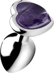 Booty Sparks Gemstones Heart Анална тапа Small Amethyst