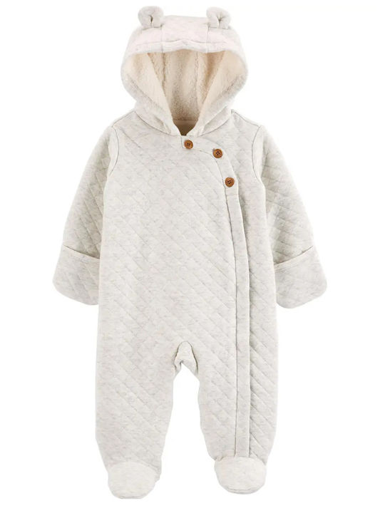 Carter's Baby Bodysuit Long-Sleeved Beige