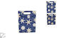 Due esse Paper Christmas Bag for Gift Blue 15x6.5x19.5cm.