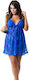 Perfect4u Σετ Sexy Babydoll Babydoll & String Blue