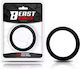 IntoYou Solid Silicone Cock Ring Cock Ring Cock Silicon Black