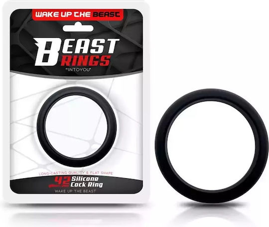 IntoYou Solid Silicone Cock Ring 4.2cm Black