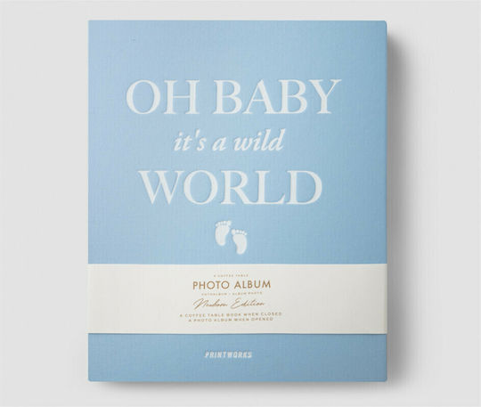 Printworks Детски Албум Baby It's A Wild World 30 Страници За 30 Снимки Светлосин PW00520 21x28cm Printworks Детски Албум Baby It's A Wild World 30 Страници За 30 Снимки Светлосин PW00520 21x28cm