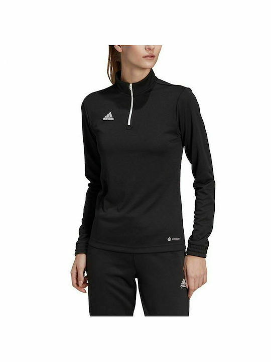 Adidas Entrada 22 Μακρυμάνικη Γυναικεία Αθλητική Μπλούζα Μαύρη