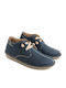 Wildleder Damen Knöchelstiefel Marineblau
