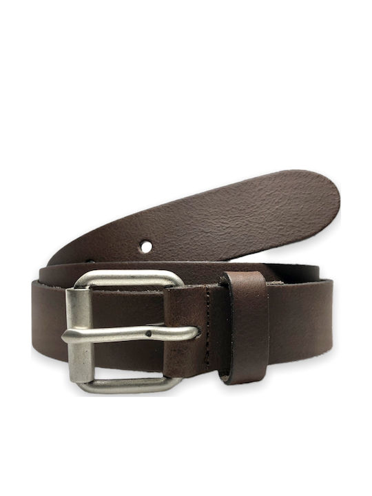 40102 Herren Gürtel Leder Braun