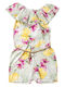 Kids' Fabric Jumpsuit Shorts/Bermudas Beige