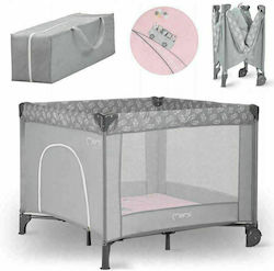 Momi Mamu Park with Mattress Gray 100x100cm