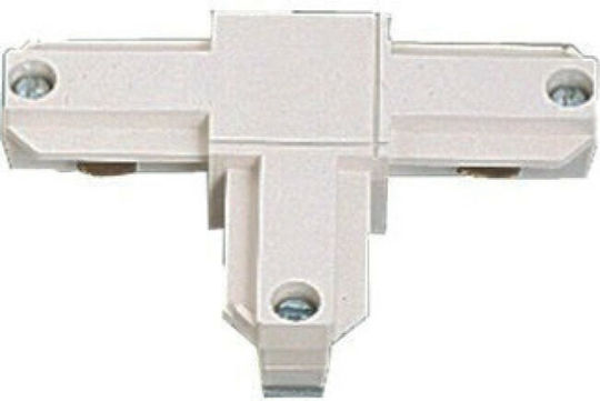 Atman Conector Șină pentru Spoturi 2 Cabluri de tip T Alb TRC-00610