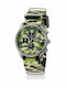 Bobroff Men's Watch 42mm Battery with Green / Green Fabric Strap
