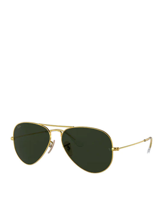 Ray Ban Aviator Unisex Γυαλιά Ηλίου με Χρυσό Με...