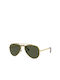 Ray Ban Aviator Γυαλιά Ηλίου με Χρυσό Μεταλλικό Σκελετό και Πράσινο Φακό RB3625 9196/31