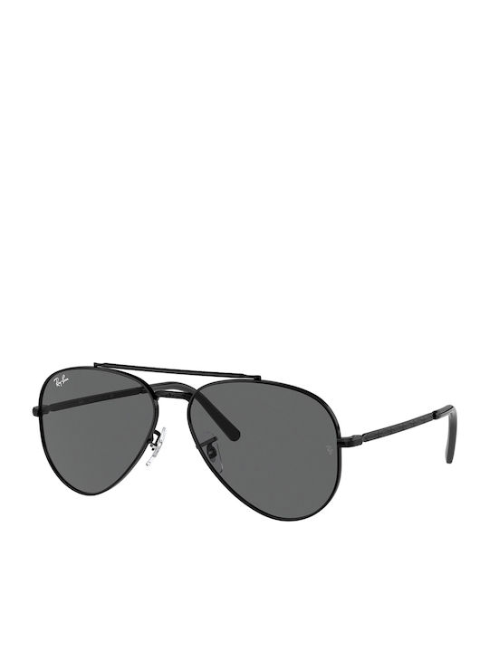 Ray Ban Aviator Unisex Γυαλιά Ηλίου με Μαύρο Μεταλλικό Σκελετό και Μαύρο Φακό RB3625 002/B1