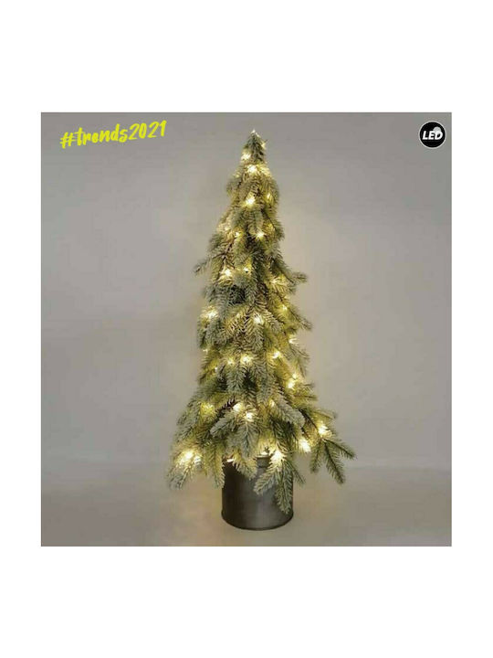 Χριστουγεννιάτικο Δέντρο Joylight Πράσινο Στολισμένο 65εκ με Βάση Γλάστρα και Φωτισμό LED