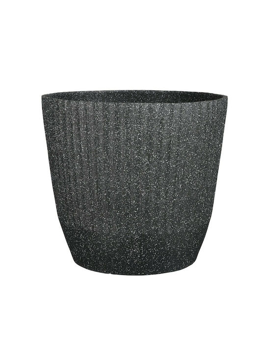 Supergreens Terazzo Pot Black 45x45x40.5cm 8-0620