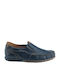 Boxer Men's Leather Moccasins Blue