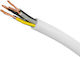 Elmark Power Cord with Cable Properties 5x1mm² in White Colour 1m Flexible