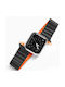 Dux Ducis Magnetic Λουράκι Σιλικόνης Black / Orange (Apple Watch 38/40/41mm)