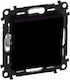 Legrand Valena Life Recessed Wall Switch Lighting One-Way without Frame Black