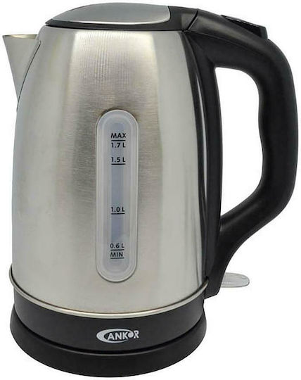 Ankor Βραστήρας 1.7lt 2200W Ασημί