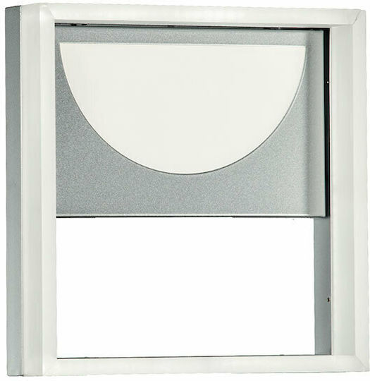 Ondaluce Modern Lamp Wall with Integrated LED and Warm White Light Silver 25x25x9cm