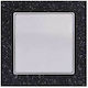 Mutlusan Elitra Plus Corian 11800 Complete Wall Push Button with Frame Black