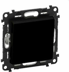 Legrand Valena Life Front Plate Wall Push Button without Frame Black 756311