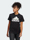 Adidas Performance Superher Γυναικείο Αθλητικό T-shirt Μαύρο