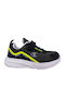 Shout Out Kinder Sportschuhe Laufen mit Bügel- und Schleifenverschluss Schwarz