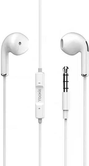 Yookie YK32 Earbuds Handsfree with 3.5mm Connector White