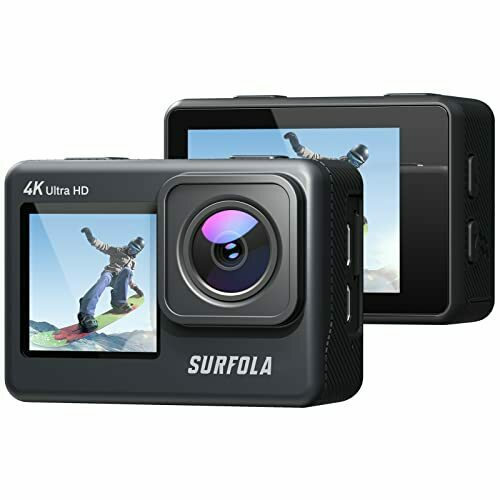 Surfola SF530 Action Camera 4K Ultra HD Υποβρύχια (με Θήκη) με WiFi Μαύρη με Οθόνη 2" Skroutz.gr