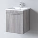 Martin Omega 55 Countertop with Sink Melamine L55xW46xH60cm Grey Oak