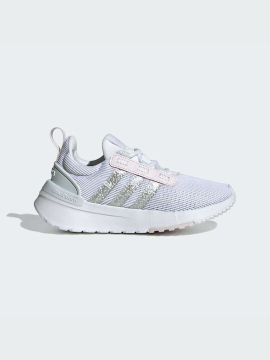 Adidas Αθλητικά Παιδικά Παπούτσια Running Racer TR21 K Cloud White / Blue Tint / Almost Pink