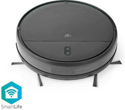 Nedis WIFIVCR001CBK Robot Vacuum Cleaner for Sweeping & Mopping with Mapping and Wi-Fi Black