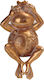 InTheBox Decorative Frog Polyresin Grenouille in Gold 12.2x9.4x22.5cm 1pcs