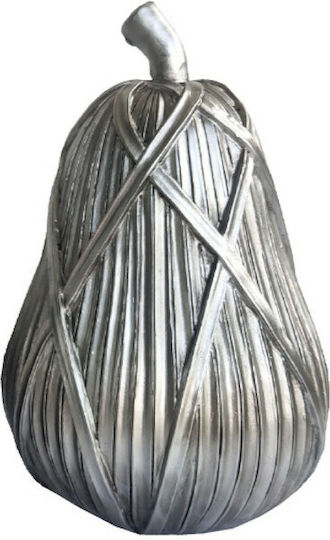 InTheBox Decorative Pear Tricot Poire made of Polyresin Silver 11.5x11.5x17.8cm 1pcs
