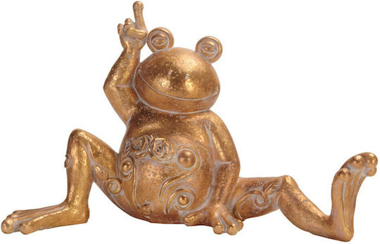 InTheBox Decorative Frog Polyresin Yoga Frog in Gold 32.3x14.1x20.2cm 1pcs